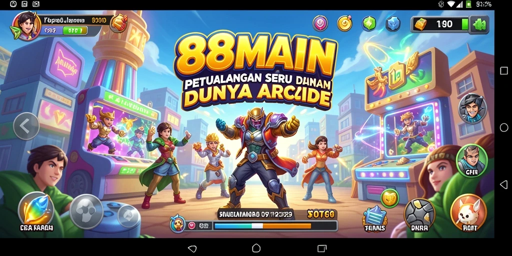Tampilan gameplay seru dari 88MAIN di dalam aksi Arcade.