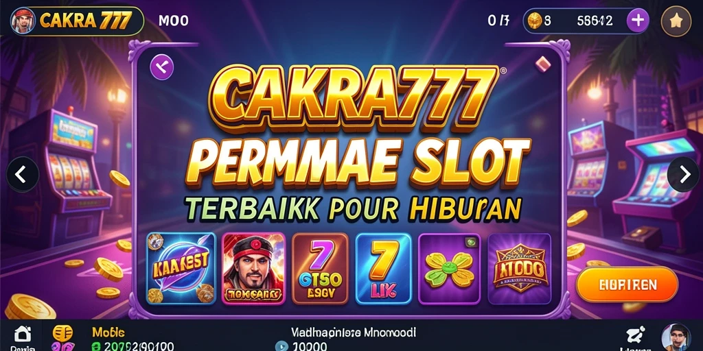 Screenshot gameplay CAKRA777 yang menunjukkan aksi seru permainan slot.