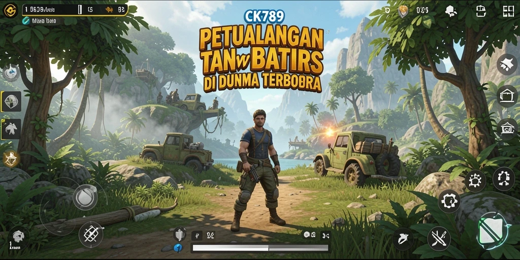 Screenshot CK789 menampilkan dunia terbuka yang luas dan indah.