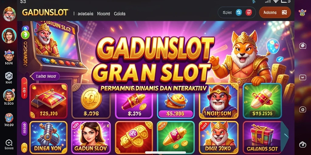 Gameplay GADUNSLOT yang seru dan penuh aksi.