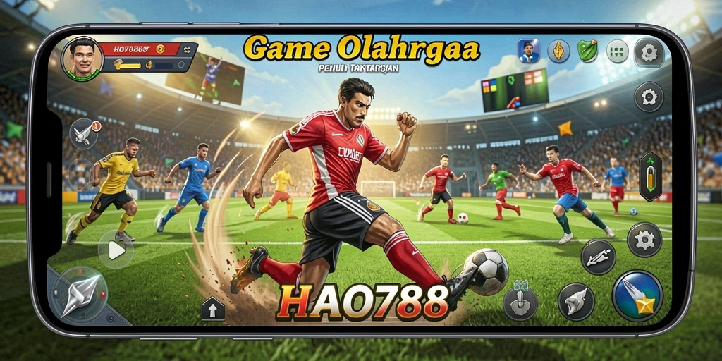Screenshot gameplay HAO788 yang menampilkan aksi olahraga yang seru.