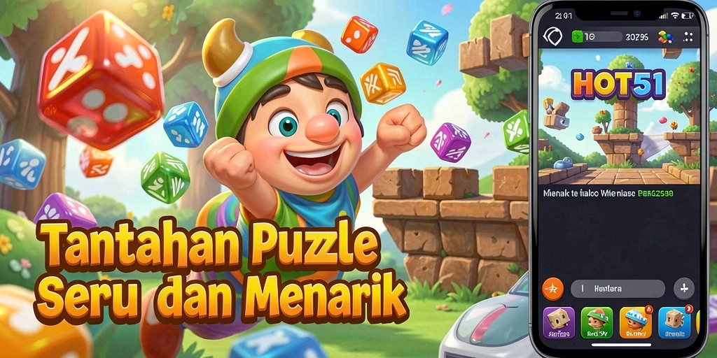 Tampilan menarik dari gameplay HOT51 yang menguji strategi puzzle.