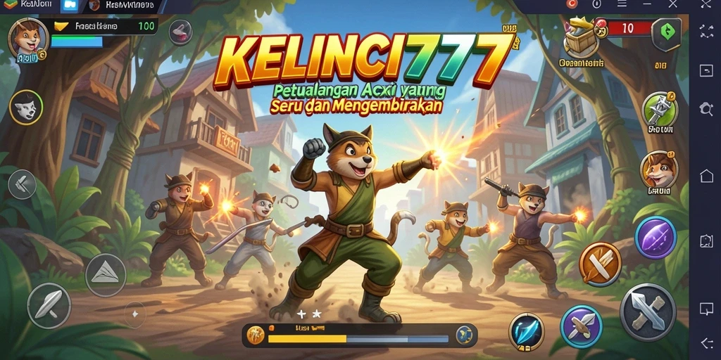 Tampilan penuh aksi dari gameplay KELINCI777 yang seru.