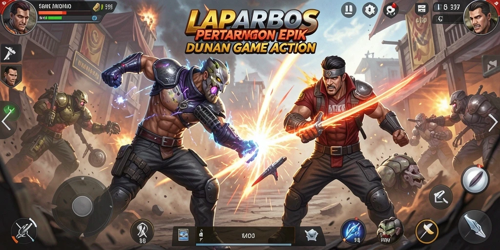Tampilan luar biasa dari gameplay LAPARBOS yang penuh aksi.