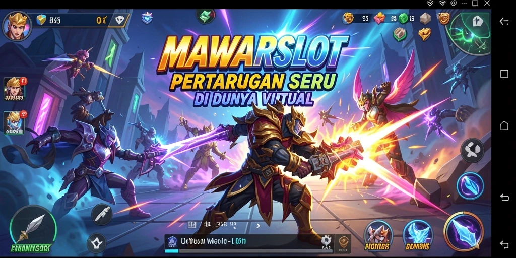 Tangkapan layar menampilkan pertarungan seru dalam game MAWARSLOT.