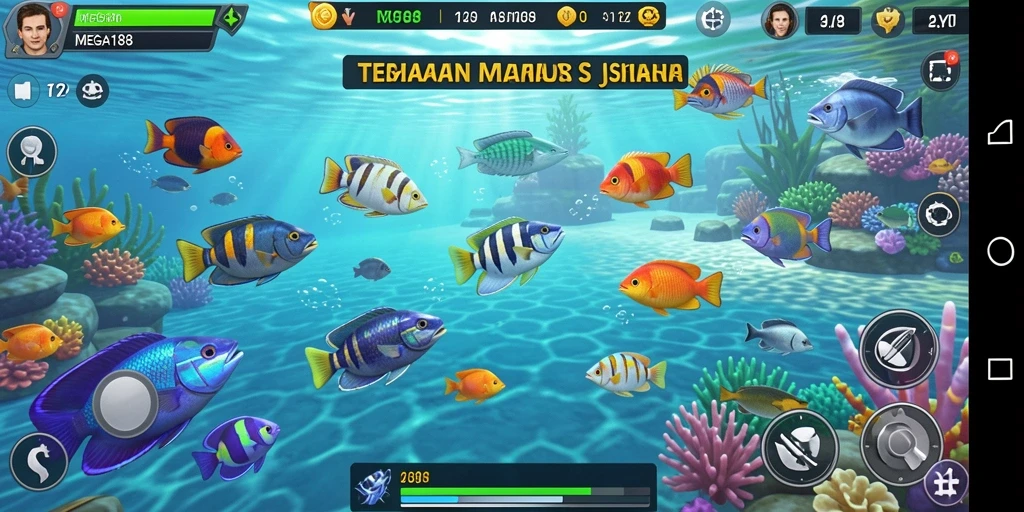 Gameplay seru menembak ikan di MEGA188 dengan efek visual menarik.