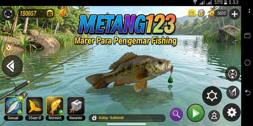 Screenshot MENANG123 menunjukkan gameplay memancing yang seru dan grafis yang indah.