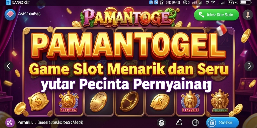 Screenshot utama PAMANTOGEL menampilkan gameplay Slot yang menarik dan seru.