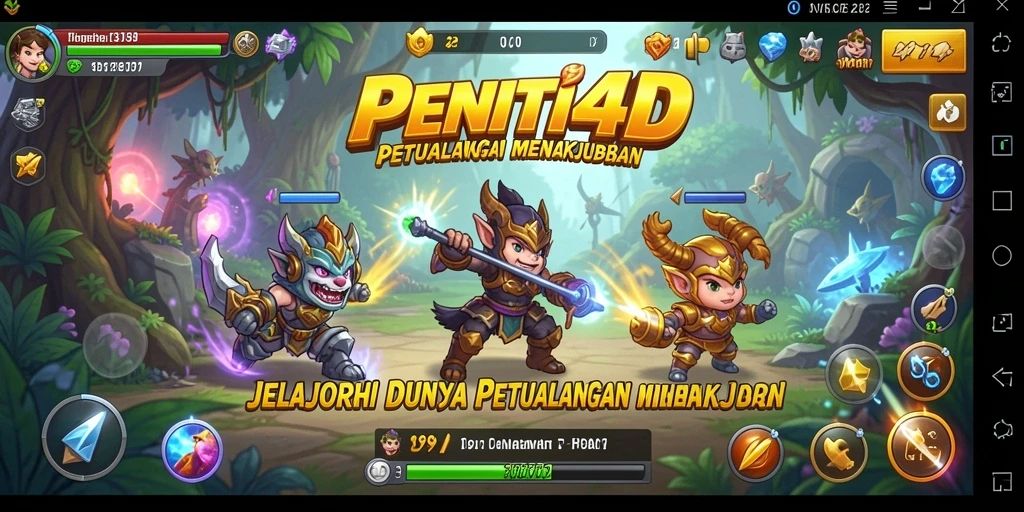 Penampilan menakjubkan dari gameplay petualangan dalam PENITI4D.