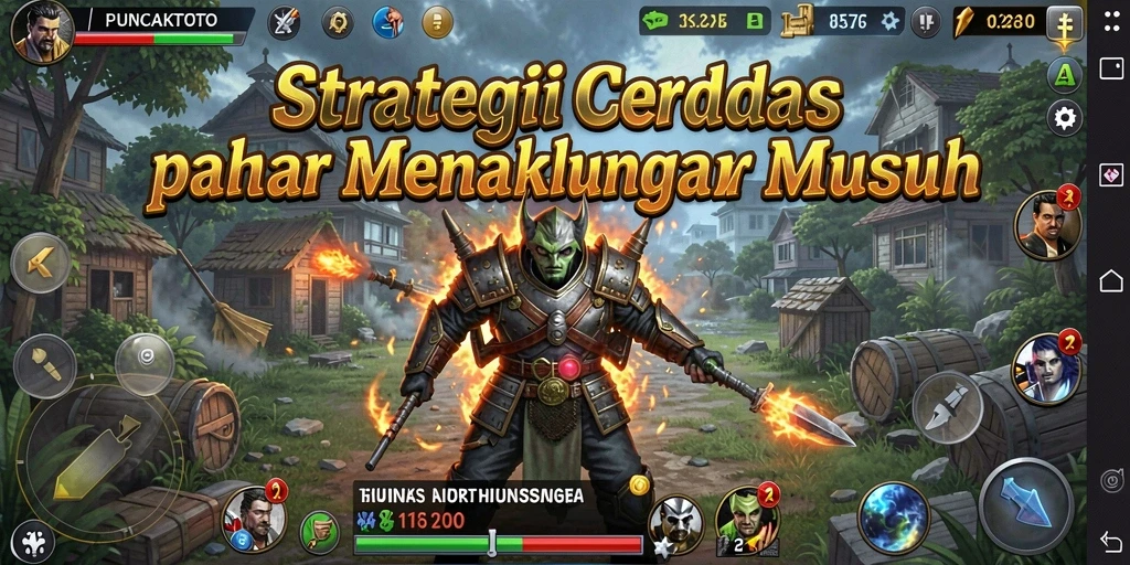 Tampilan gameplay menarik dari PUNCAKTOTO saat bertarung dengan strategi.