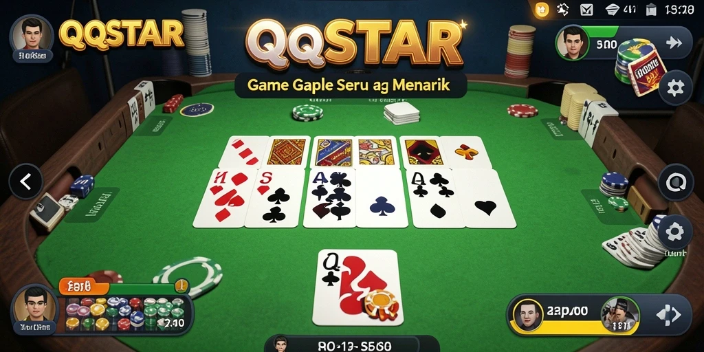 Tampilan gameplay seru Gaple di QQSTAR.