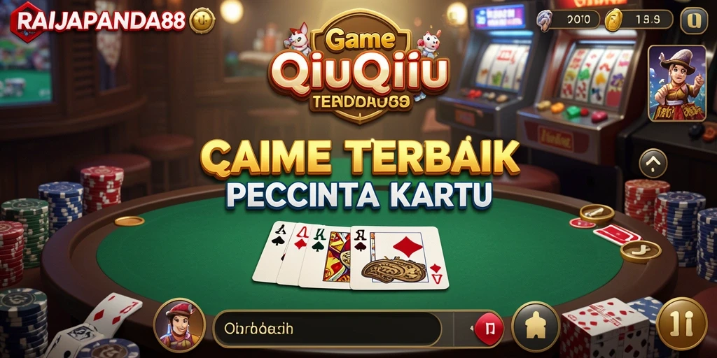 Tampilan menarik dari gameplay QiuQiu RAJAPANDA88