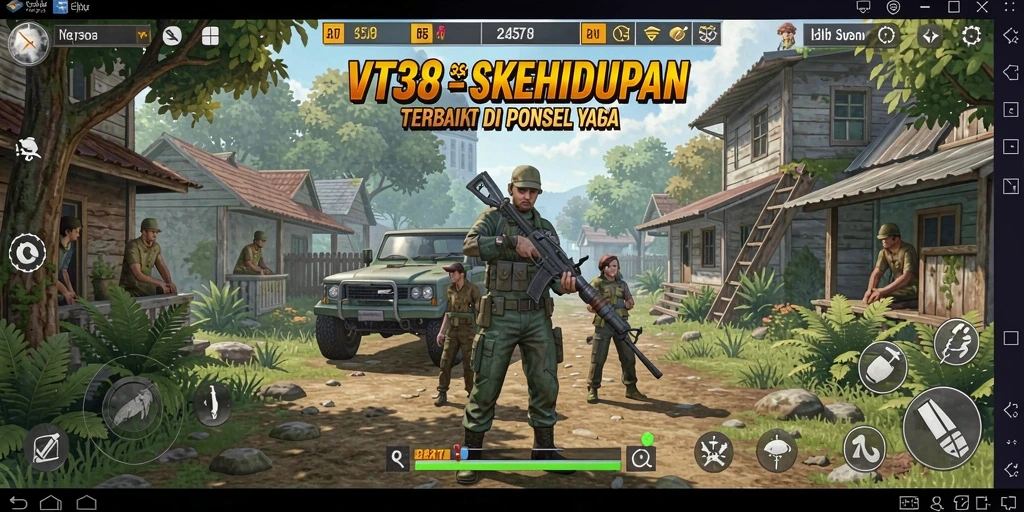 Screenshot VT38 menunjukkan gameplay yang menarik dan interaktif.