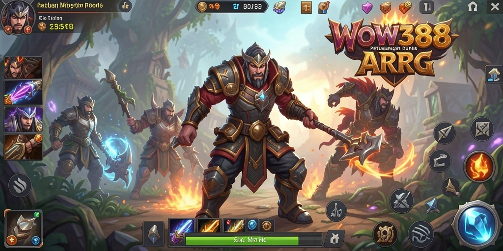 Tampilan gameplay menarik dari WOW388 di dunia ARPG.