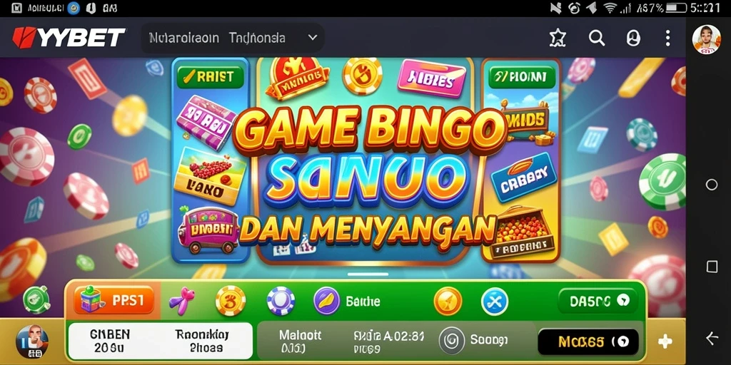 Tampilan seru gameplay Bingo di YYBET yang menegangkan.
